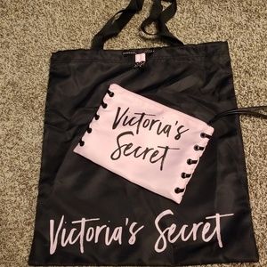 Victorias secret bags one beach tote, one makeup